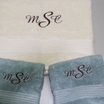 Monogram Custom Monogrammed Towel Set